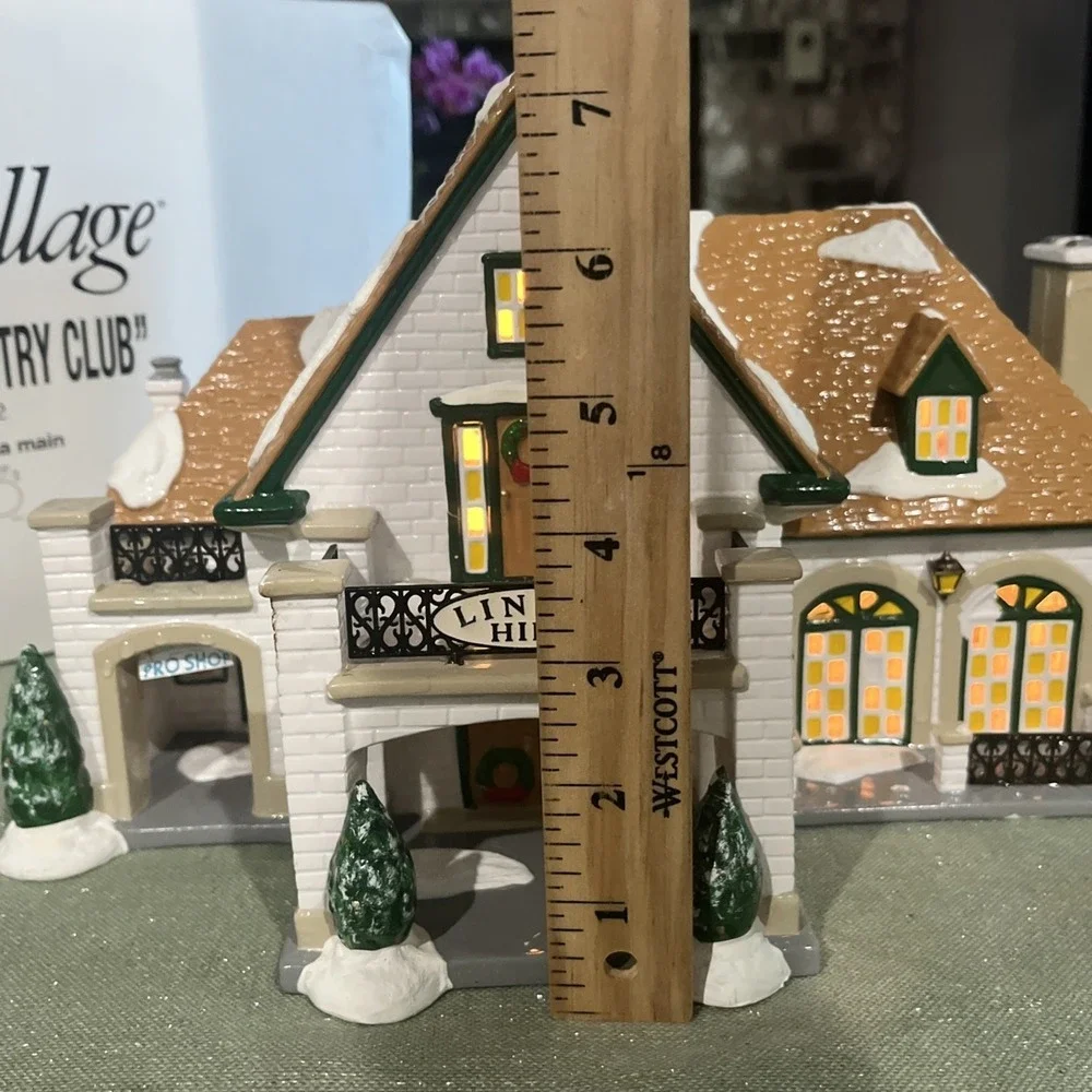1997 Deptartment 56 Snow Village -  Linden Hills Country Club - With Bonus Golf*